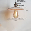 DecorBites™ LED Pendant Lights Bar Decor Yellow Travertine Stone Wood Hang Lamp