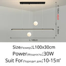 Modern black and white led pendant lights dining room chandelier