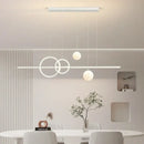 Modern black and white led pendant lights dining room chandelier