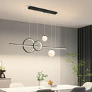 Modern black and white led pendant lights dining room chandelier