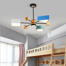 Modern geometric multi color led pendant lights – dining room