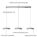Modern cream fabric layered led pendant lights kitchen dining room