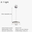Modern cream fabric layered led pendant lights kitchen dining room