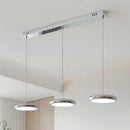 Modern cream fabric layered led pendant lights kitchen dining room
