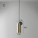 Modern brass and black decorbites led pendant light for kitchen