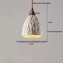DecorBites™ LED Pendant Lights for Modern Decor with Cement Wood Design