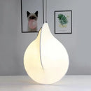 Organic cream paper teardrop led pendant lights for dining room