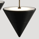 Modern matte black and white led pendant lights dining room fixture