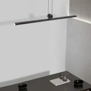 Modern black minimalist led pendant lights for dining room