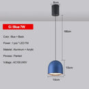 Modern metallic teardrop decorbites led pendant kitchen light