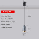 Modern metallic teardrop decorbites led pendant kitchen light