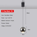 Modern metallic teardrop decorbites led pendant kitchen light