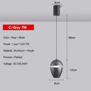 Modern metallic teardrop decorbites led pendant kitchen light