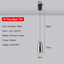 Modern metallic teardrop decorbites led pendant kitchen light