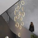 DecorBites™ LED Pendant Lights: Modern Minimalist Hanging Chandelier for Living & Dining Room