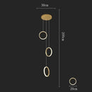 DecorBites™ LED Pendant Lights: Modern Minimalist Hanging Chandelier for Living & Dining Room