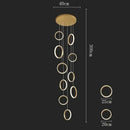 DecorBites™ LED Pendant Lights: Modern Minimalist Hanging Chandelier for Living & Dining Room