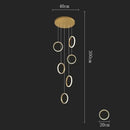 DecorBites™ LED Pendant Lights: Modern Minimalist Hanging Chandelier for Living & Dining Room