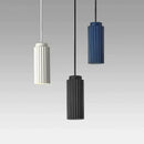 Modern fluted led pendant lights kitchen cylindrical hanging fixture