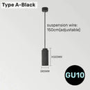 Modern fluted led pendant lights kitchen cylindrical hanging fixture
