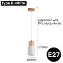 Modern fluted led pendant lights kitchen cylindrical hanging fixture