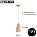 Modern fluted led pendant lights kitchen cylindrical hanging fixture