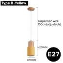 Modern fluted led pendant lights kitchen cylindrical hanging fixture