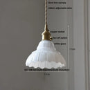 DecorBites™ LED Pendant Lights with Blue Glass & Brass Knob Switch for Modern Home Decor