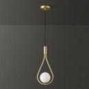 Modern gold teardrop led pendant lights dining room chandelier