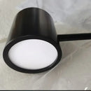 Modern minimalist gray and black pendant light fixture dining room