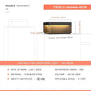Black square solar decorbites led pillar light courtyard fence cap