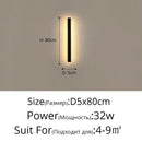 Modern led porch lights black & gold minimalist sconce living room