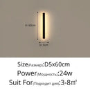Modern led porch lights black & gold minimalist sconce living room