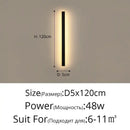 Modern led porch lights black & gold minimalist sconce living room