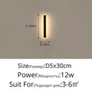 Modern led porch lights black & gold minimalist sconce living room
