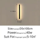 Modern led porch lights black & gold minimalist sconce living room