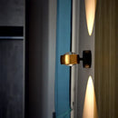 Modern gold projection wall lamp for bedroom with x pattern light