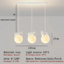 Cute white polar bear rabbit chandelier pendant light bedroom
