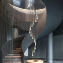 DecorBites™ LED Rain Drop Chandelier Staircase Pendant Light Fixture Modern Nordic Design