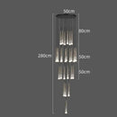 DecorBites™ LED Rain Drop Chandelier Staircase Pendant Light Fixture Modern Nordic Design