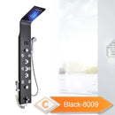 DecorBites™ LED Rain Shower System with Swivel Massage Jet and Bidet Sprayer