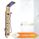 DecorBites™ LED Rain Shower System with Swivel Massage Jet and Bidet Sprayer
