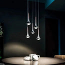 DecorBites™ LED Rain Staircase Chandelier: Modern Nordic Design Indoor Lighting for Bar Island