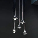 DecorBites™ LED Rain Staircase Chandelier: Modern Nordic Design Indoor Lighting for Bar Island
