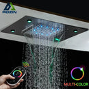 Modern led rainfall shower head – bathroom color changing rain shower