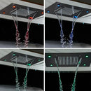Modern led rainfall shower head – bathroom color changing rain shower