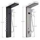 DecorBites™ LED Rainfall Shower Panel Set with Temperature Screen and Hand Sprayer