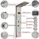 DecorBites™ LED Rainfall Shower Panel Set with Temperature Screen System and Hand Sprayer