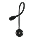 Modern black & silver led reading light bedroom gooseneck desk lamp