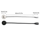 Modern black & silver led reading light bedroom gooseneck desk lamp